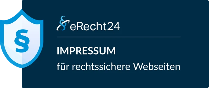 eRecht24-Siegel: Impressum für rechtssichere Webseiten